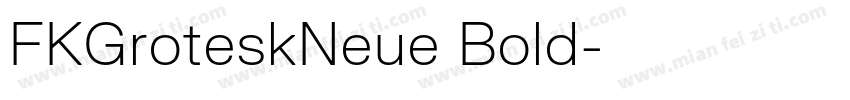 FKGroteskNeue Bold字体转换